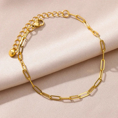 Bracelet de Cheville Bohème Doré Femme | Élégant Été Perles Acier Inoxydable