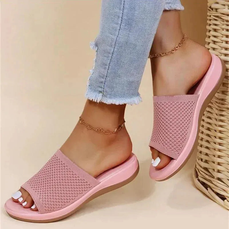 FLEXIA CONFORT™ | Sandales Plates Femme Confort Été – Légères Élastiques