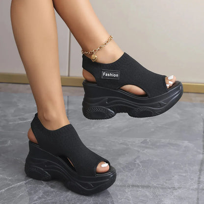 AIRLIFT™ | Sandale Plate Forme Femme – Confort & Respirabilité