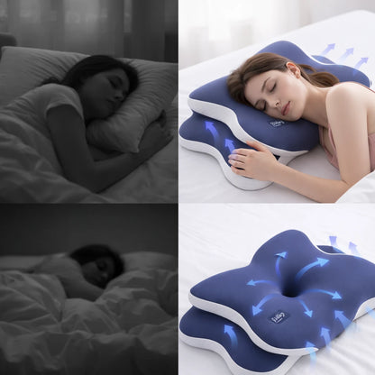Oreiller Cervical Ergonomique à Mémoire de Forme