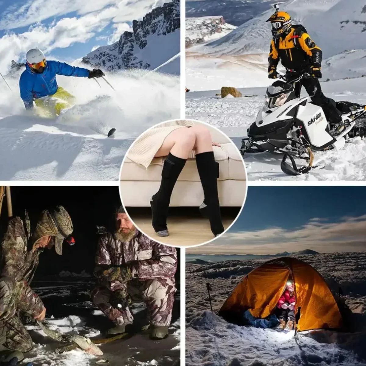 Chaussette chauffante thermique – Dites adieu aux pieds froids