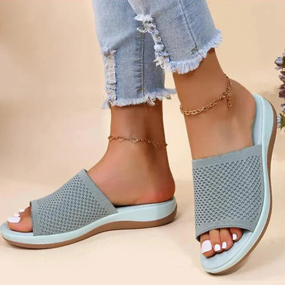FLEXIA CONFORT™ | Sandales Plates Femme Confort Été – Légères Élastiques