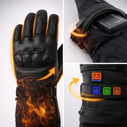 Gants Chauffants Électriques Hiver – Moto & Activités Extérieures, Rechargeables