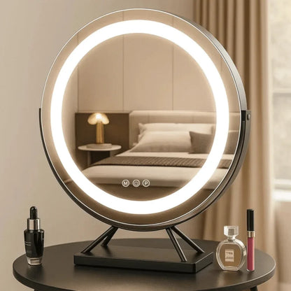 Lumina Miroir led Coiffeuse | Élégant & Sans Fil - miroir à maquillage