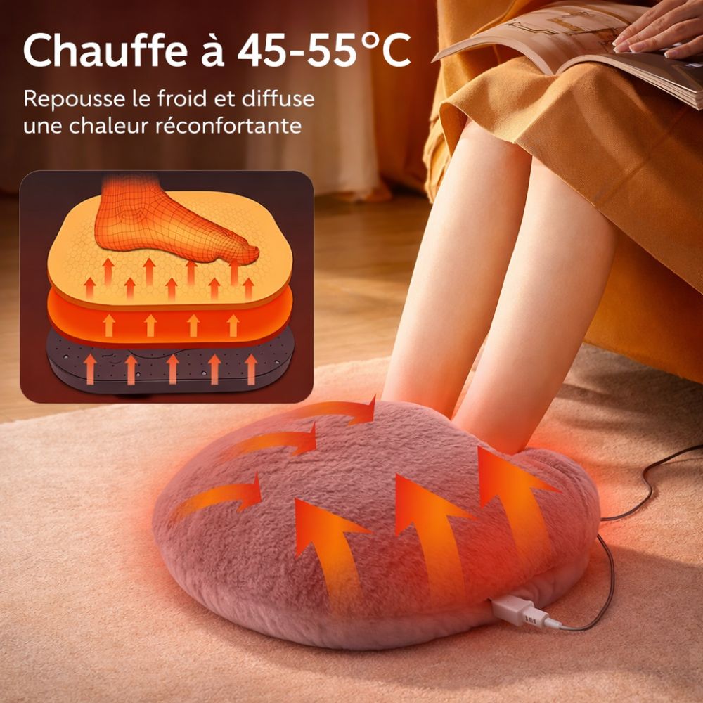 Chauffe-Pieds Électrique USB Ultra Doux