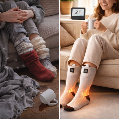 Chaussette chauffante thermique – Dites adieu aux pieds froids
