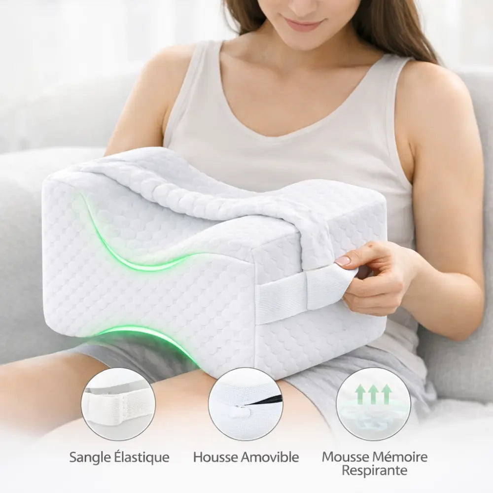 Oreiller ergonomique pour genoux