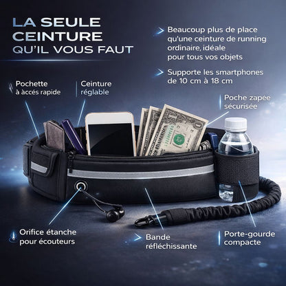 Laisse Mains Libres Anti-Traction pour Chien avec Amortisseur