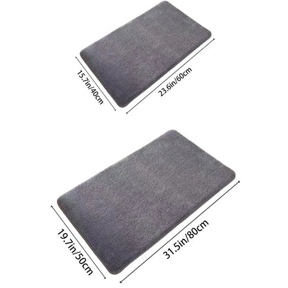 Tapis de Salle de Bain Moelly | Tapis de douche antidérapant en velours corail super absorbant