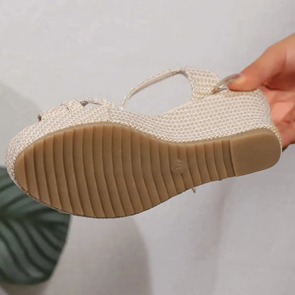 ZENLUX™ – Sandales Plateforme Femme en Cuir Élégance Japonaise & Confort Premium