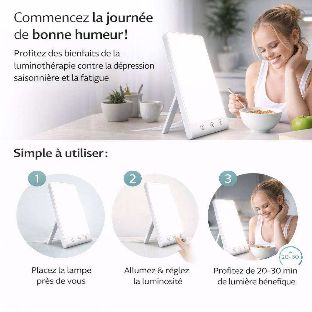 Lampe Luminothérapie 10 000 Lux
