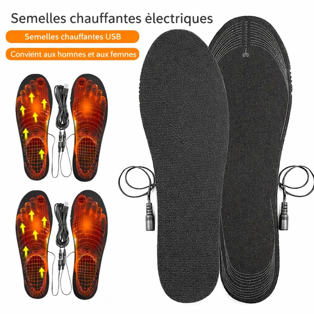Semelle chauffante USB