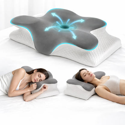 Oreiller Cervical Ergonomique à Mémoire de Forme