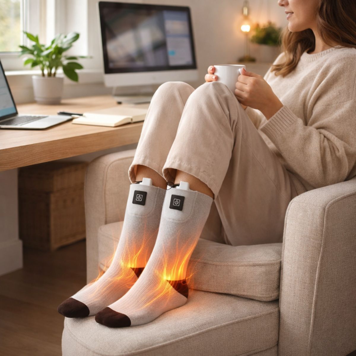 Chaussette chauffante thermique – Dites adieu aux pieds froids