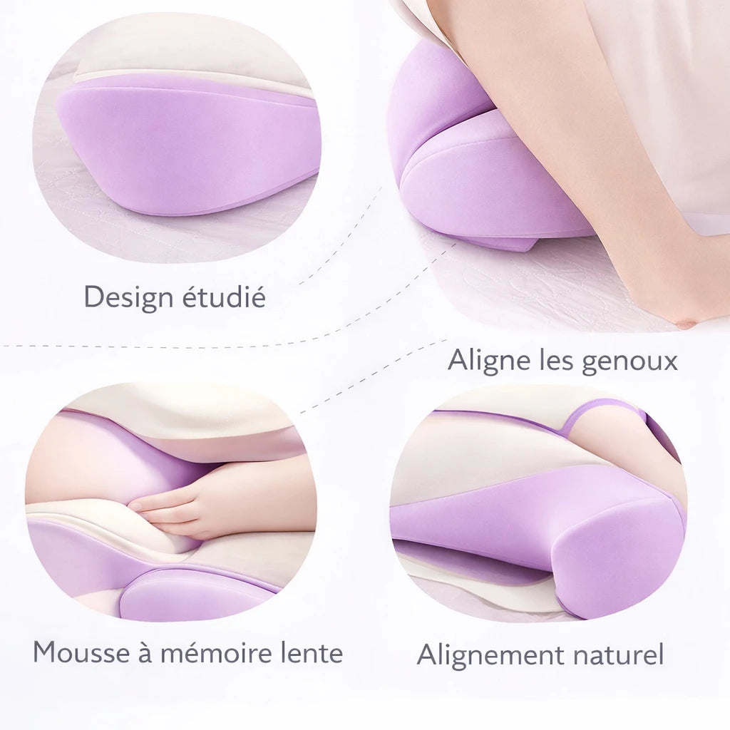Coussin Genoux Ergonomique à Mémoire de Forme