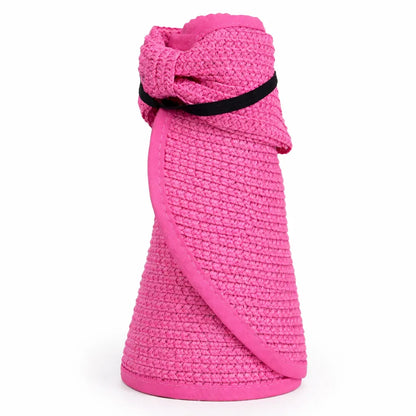 Pratique Nomade – Visière chapeau paille femme pliable