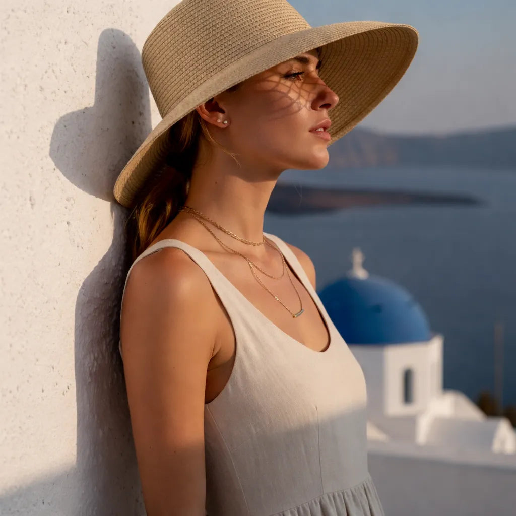 Allure Panama | Chapeau paille femme large bord élégant