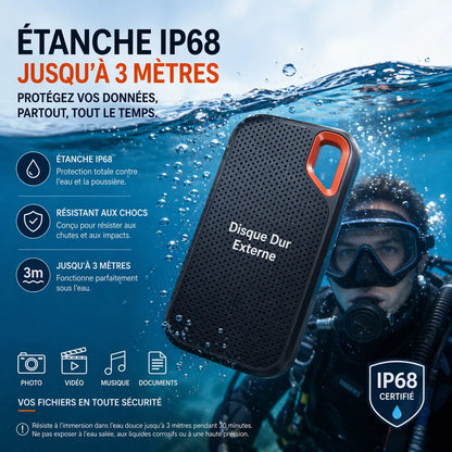 NovaDrive Pro- Disques Durs Externes SSD Stockage Compact et Ultra Rapide