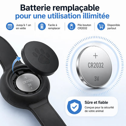 GPS chat sans abonnement – Collier Réglable Étanche, Sans Abonnement