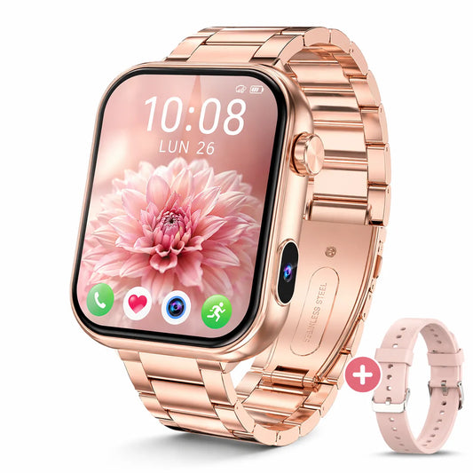 SnapWatch Pro | Montre connectée femme sport avec Caméra HD – Appels Bluetooth