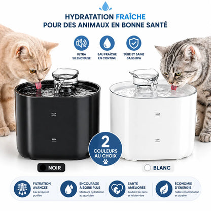 Fontaine a eau chat 2L USB Élégante & Silencieuse