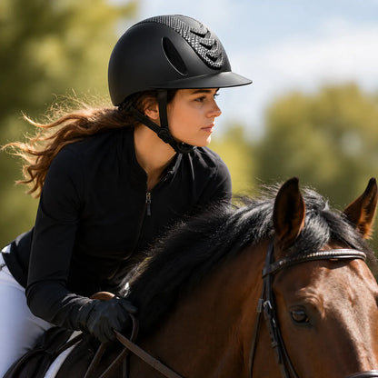 AéroRide ™ Casque équitation ventilé léger – bombe équitation réglable adulte/ado
