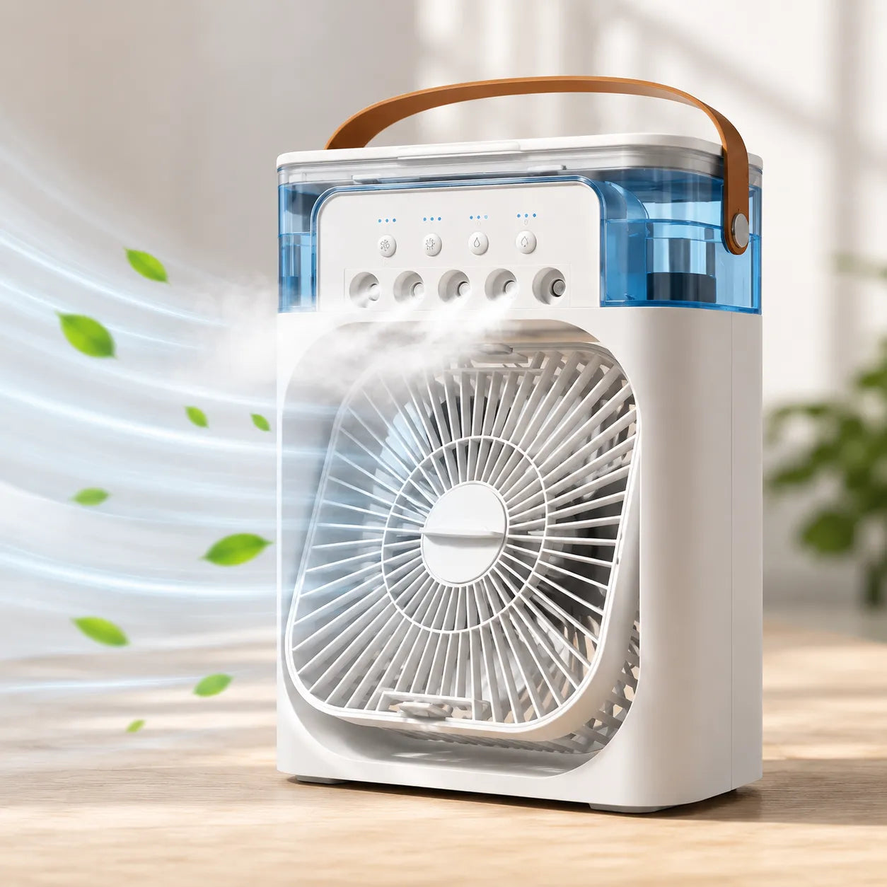 FrostMist | Ventilateur Brumisateur Refroidisseur d'Air Climatiseur Mobile USB