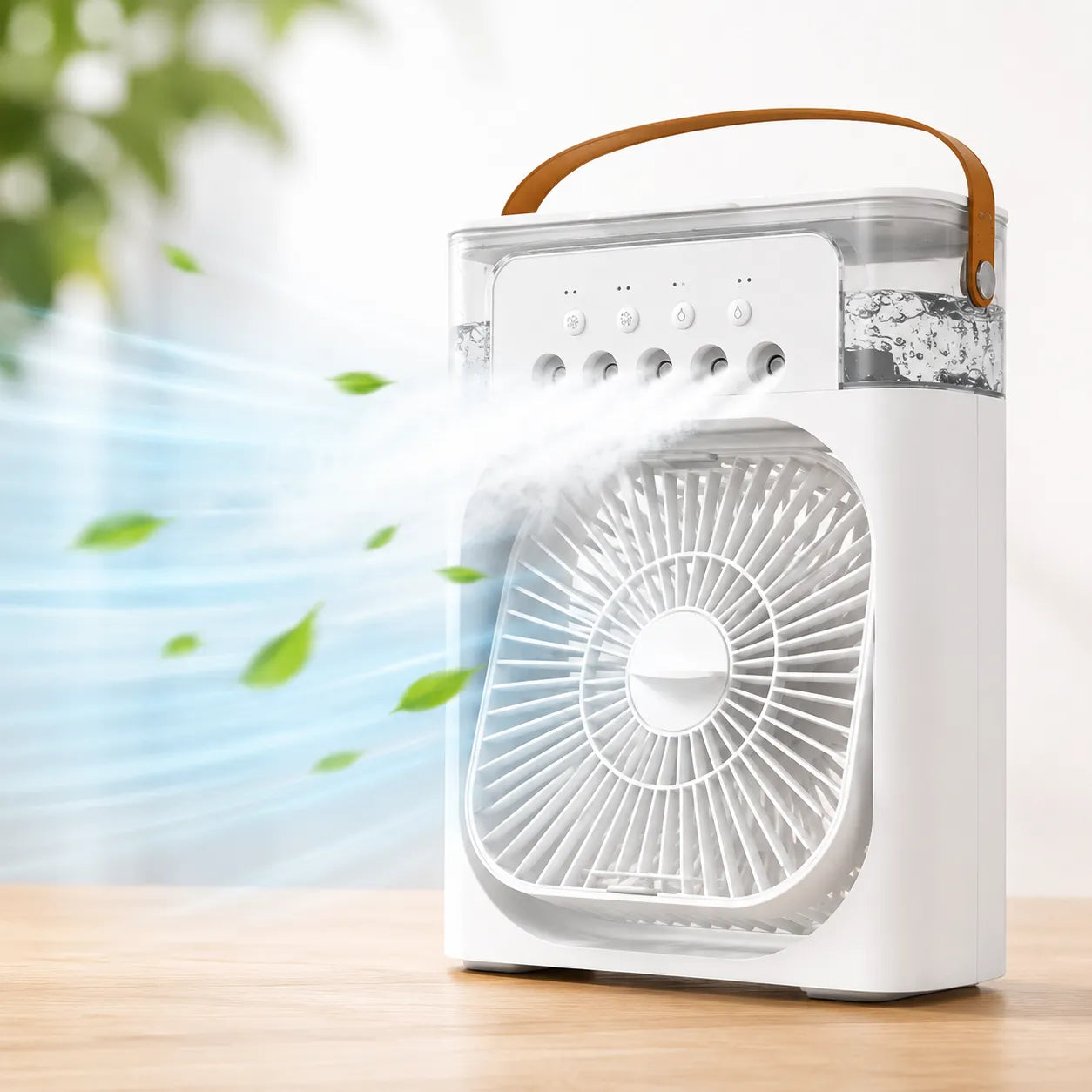 FrostMist | Ventilateur Brumisateur Refroidisseur d'Air Climatiseur Mobile USB