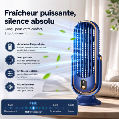 AeroMax | Ventilateur Rafraichisseur d Air Portable USB Double Moteur – Climatiseur Mobile