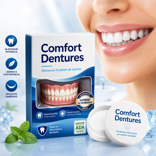 DenturaSmile | Prothese Dentaire Amovible Complète – Dentier en Silicone Aspect Naturel