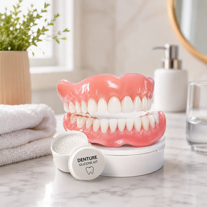 SmileForm | Prothese Dentaire Amovible Complète – Dentier en Silicone Haut et Bas