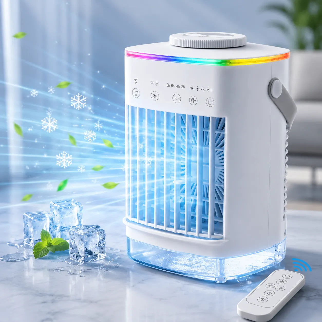 FrostAir | Ventilateur Brumisateur Refroidisseur d'Air Climatiseur Mobile USB