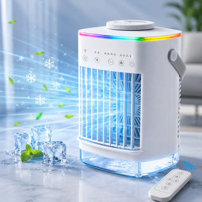 FrostAir | Ventilateur Brumisateur Refroidisseur d'Air Climatiseur Mobile USB
