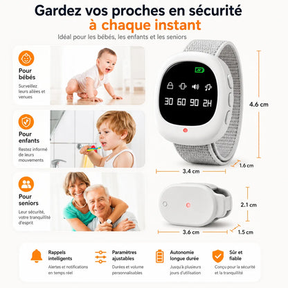 Alarme de Lit Sans Fil | Capteur Intelligent et Vibration Douce
