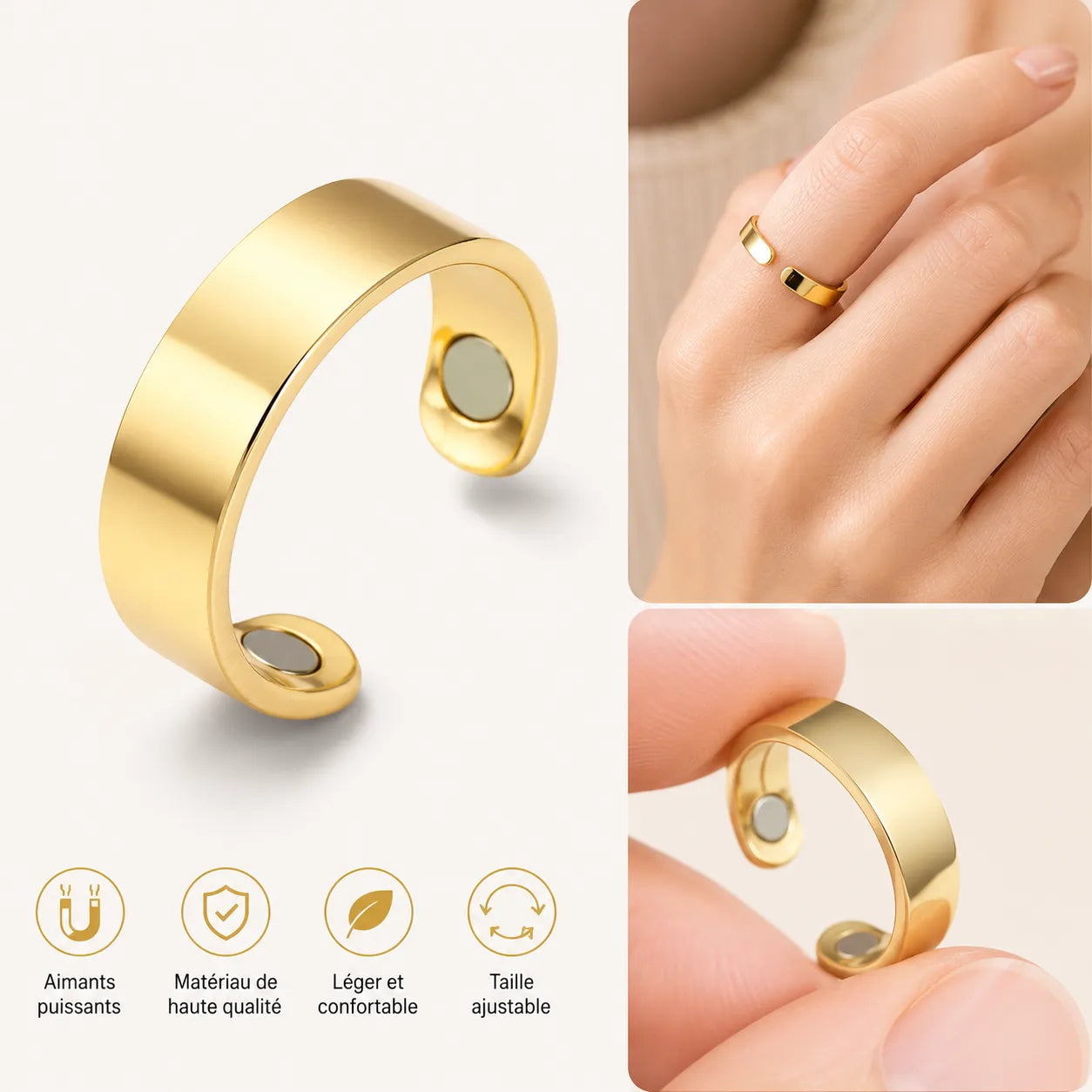 ZenAura | Bague Anti Stress Rotative pour l’Anxiété et la Relaxation