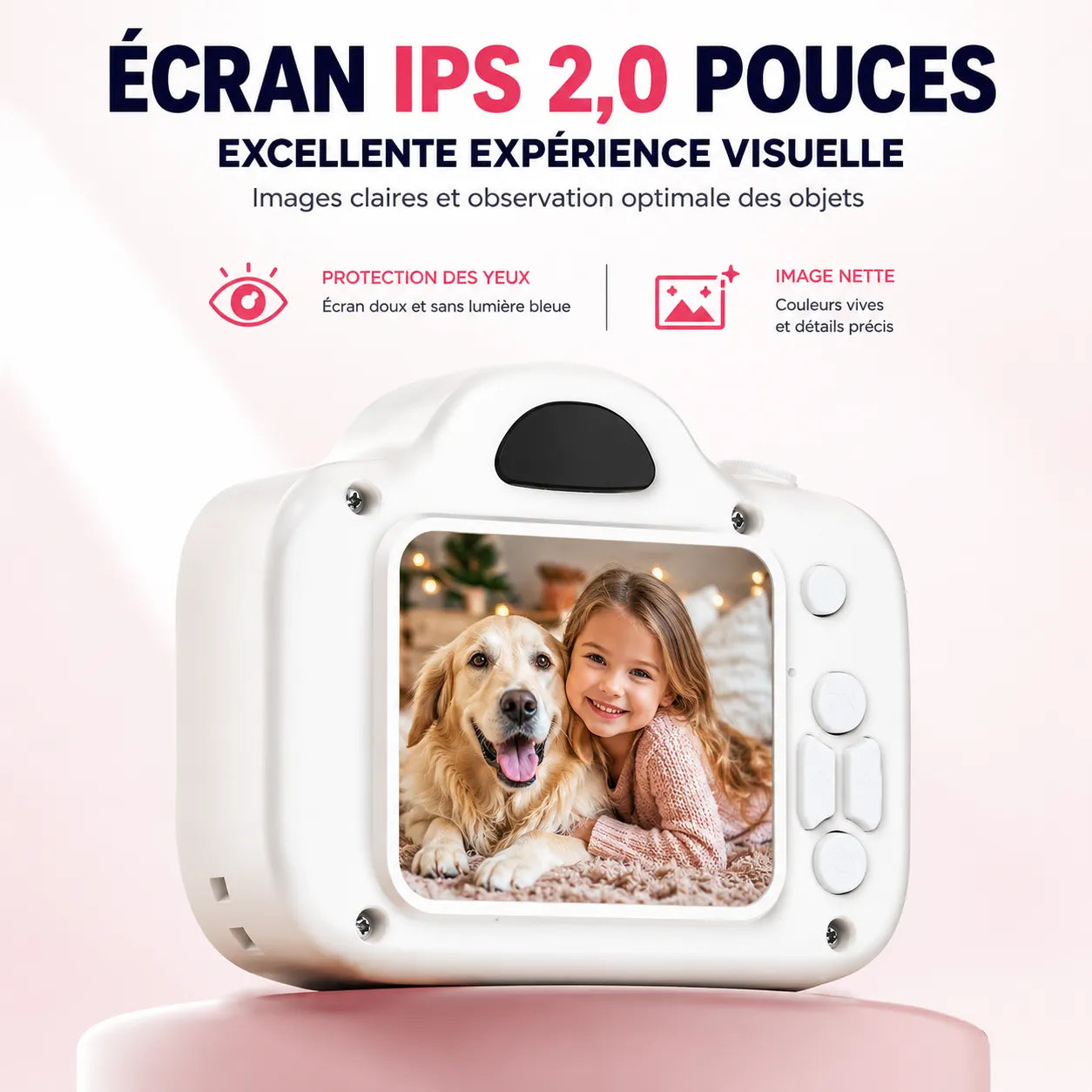 MiniVision | Appareil Photo Enfant 1080p avec Filtres et Jeux Intégrés
