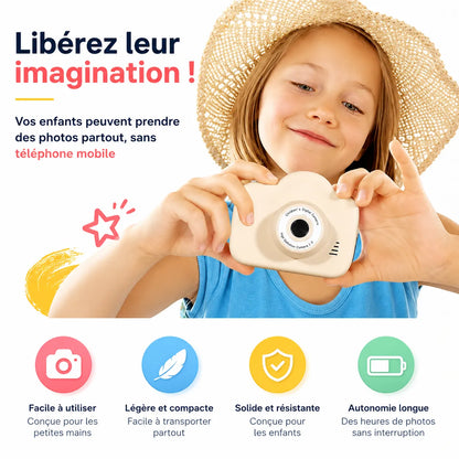 MiniVision | Appareil Photo Enfant 1080p avec Filtres et Jeux Intégrés