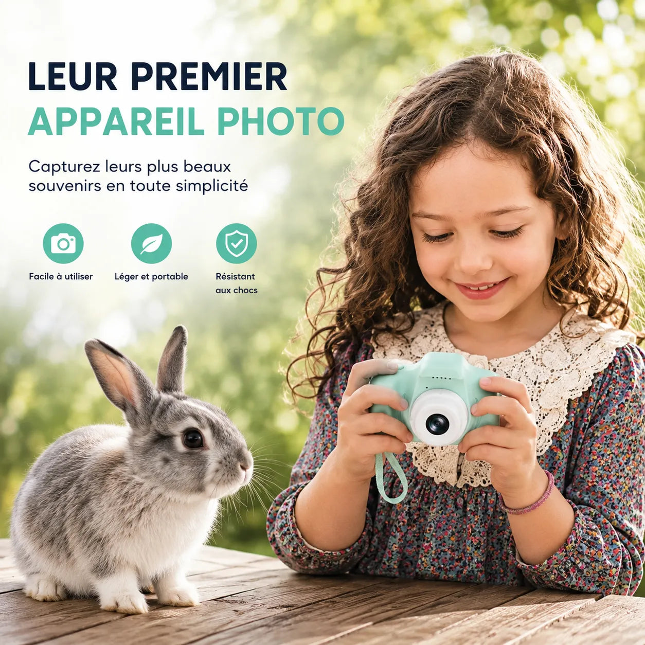 KidsCam Pro | Appareil Photo Enfant HD Rechargeable et Créatif
