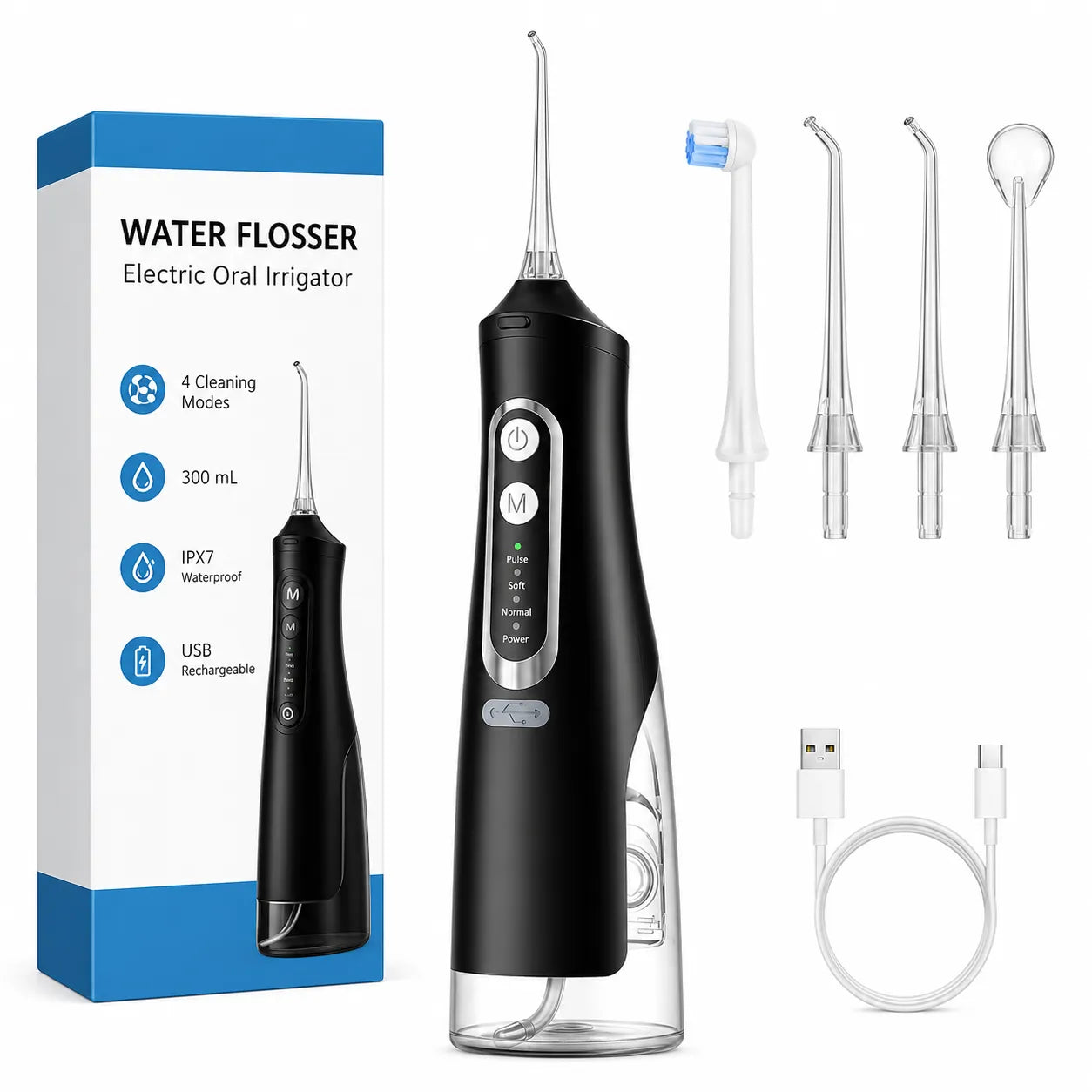 Hydrova – Jet Dentaire Portable IPX7 Rechargeable