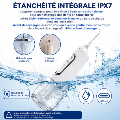 Hydrova – Jet Dentaire Portable IPX7 Rechargeable