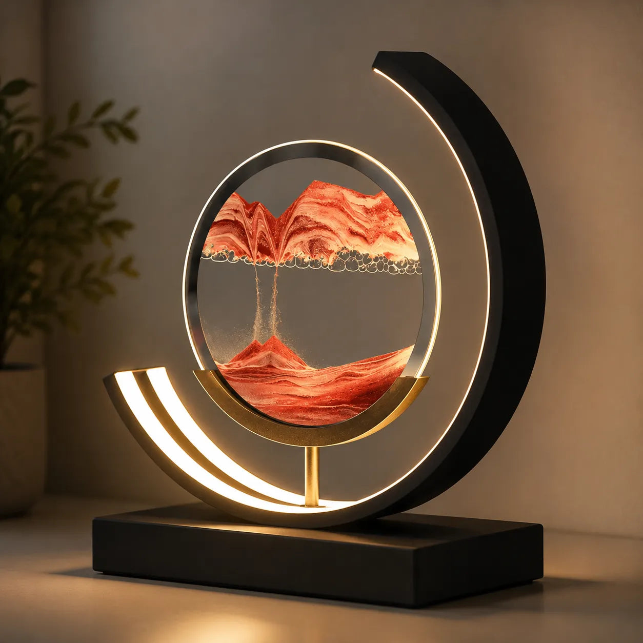 Sand Glow | Lampe Décorative avec Sable en Mouvement et Éclairage LED