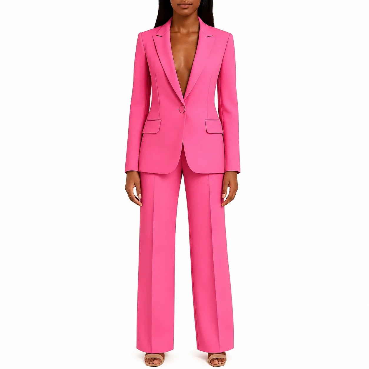 Élégance Prestige | Ensemble Tailleur Femme Blazer Long