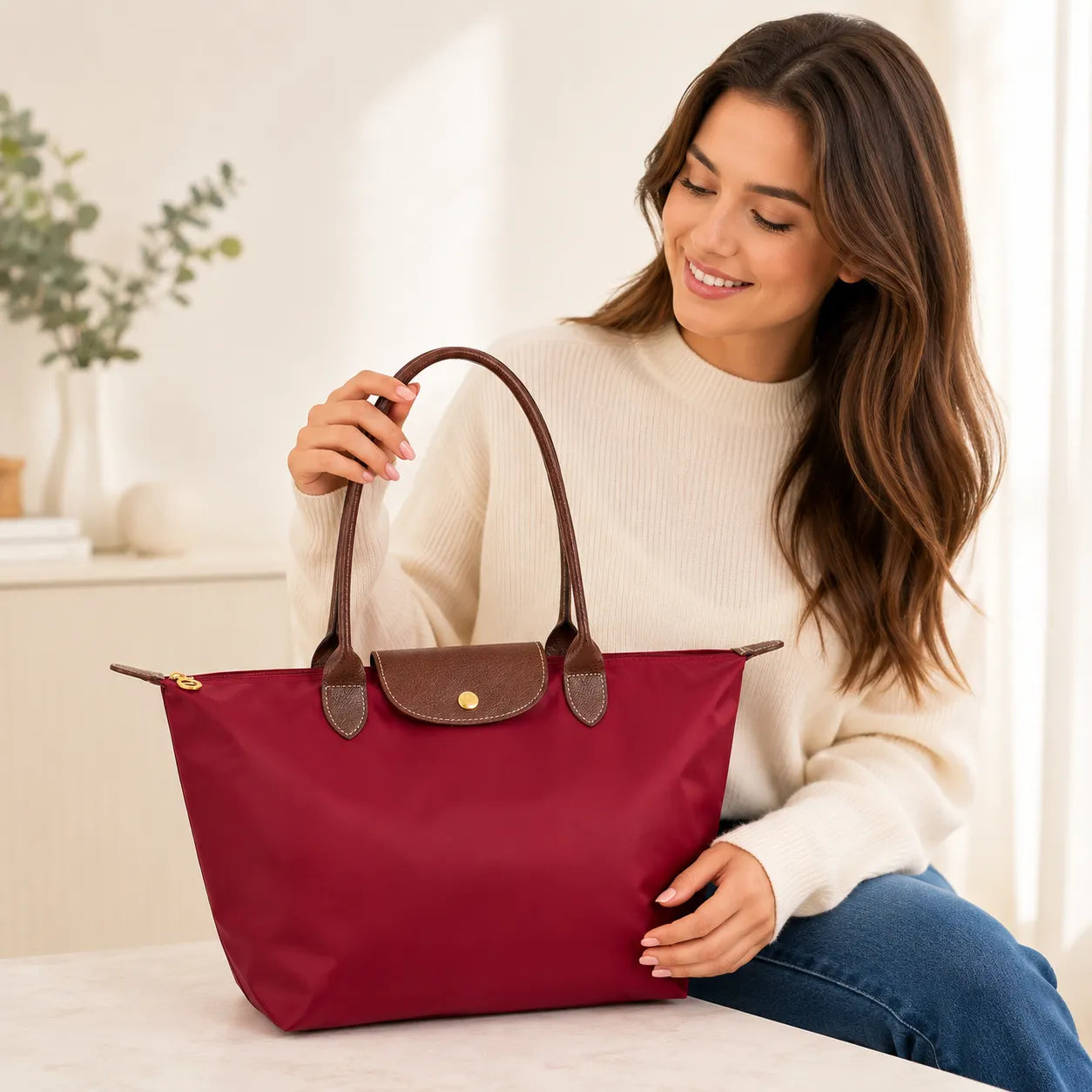 Sac Bandoulière Oxford LuxeCarry | Sac femme grande capacité élégant et polyvalent