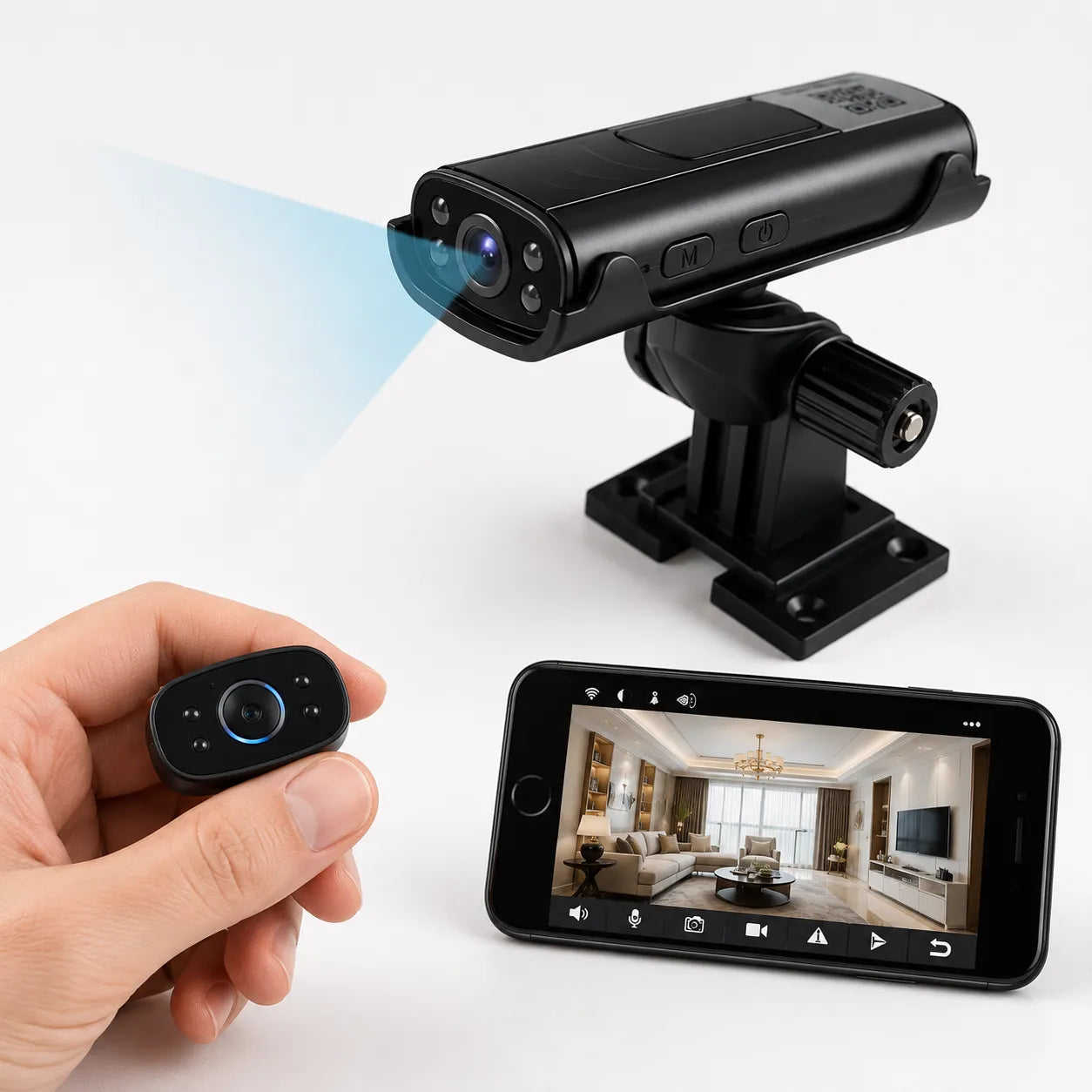 CamSafe – Caméra de Surveillance Sans Fil 1080p Vision Nocturne