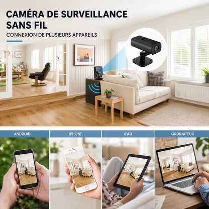 CamSafe – Caméra de Surveillance Sans Fil 1080p Vision Nocturne