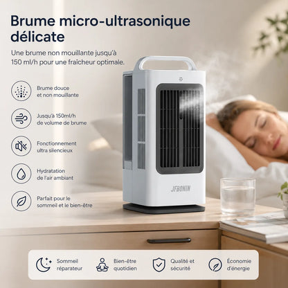 FrostEase | Climatiseur Mobile Sans Évacuation Silencieux 3-en-1