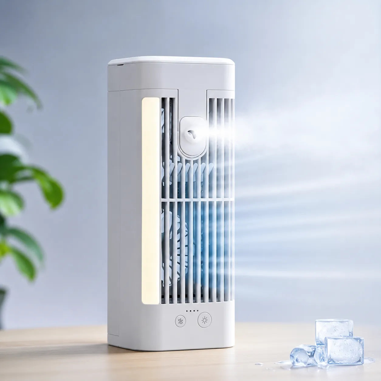 CoolDesk | Climatiseur Mobile Sans Évacuation Silencieux avec Veilleuse