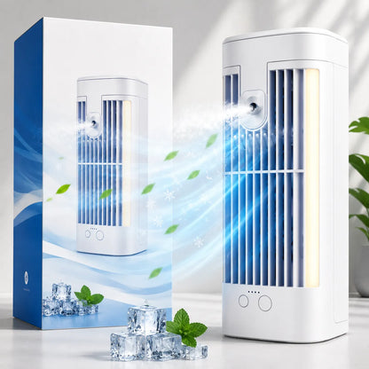 CoolDesk | Climatiseur Mobile Sans Évacuation Silencieux avec Veilleuse