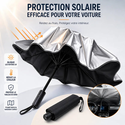 Pare-Soleil Voiture ThermoShield | Pare soleil voiture pliable anti-UV universel