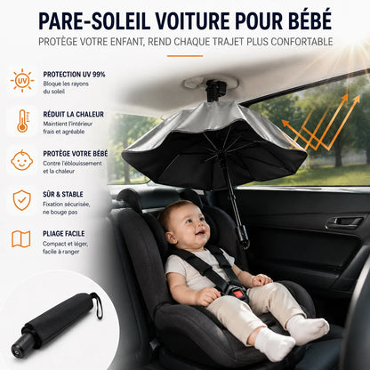 Pare-Soleil Voiture ThermoShield | Pare soleil voiture pliable anti-UV universel